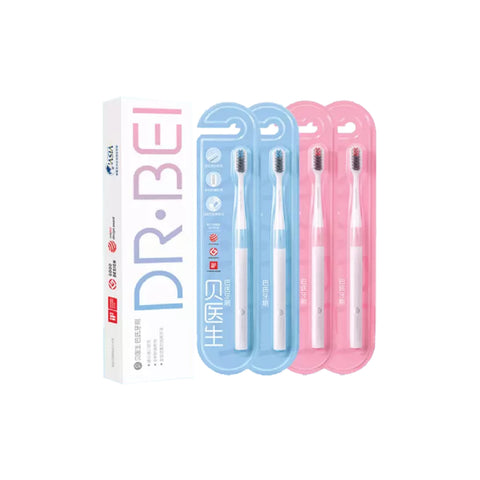 Dr. Bei Bass Classic Family Pack Toothbrush