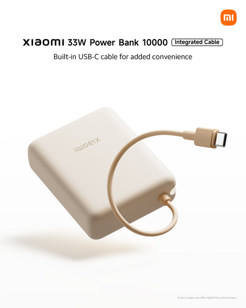 Xiaomi 10000mAh Power Bank 33W Integrated Cable