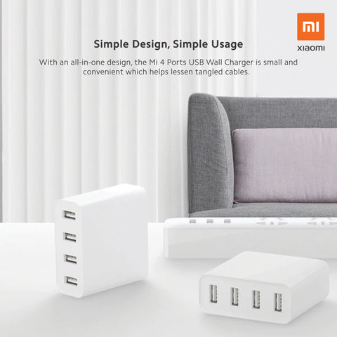 Mi 4 Ports USB Wall Charger