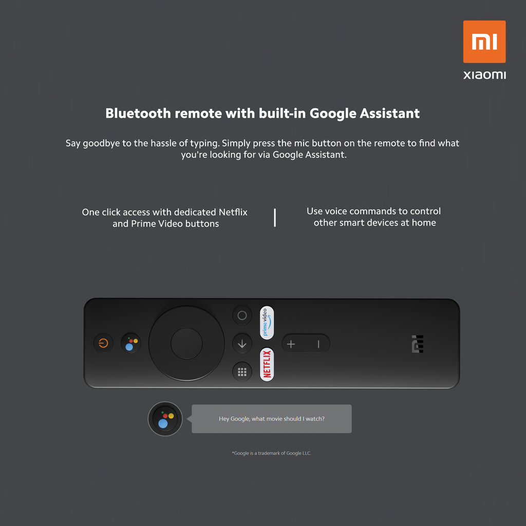 Xiaomi Adaptador Smarttv Mi Tv Stick (Androidtv, Hdmi, Wifi, Google  Assistant –